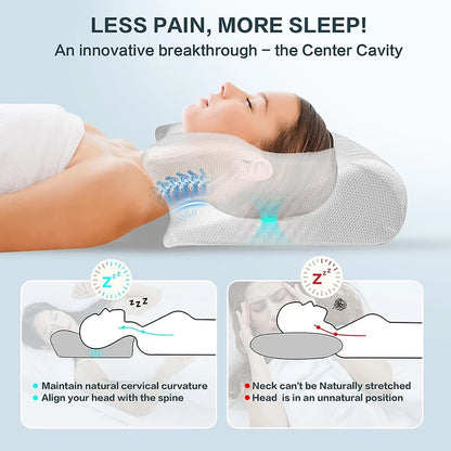Oreiller Orthopédique en Mousse à Mémoire de Forme