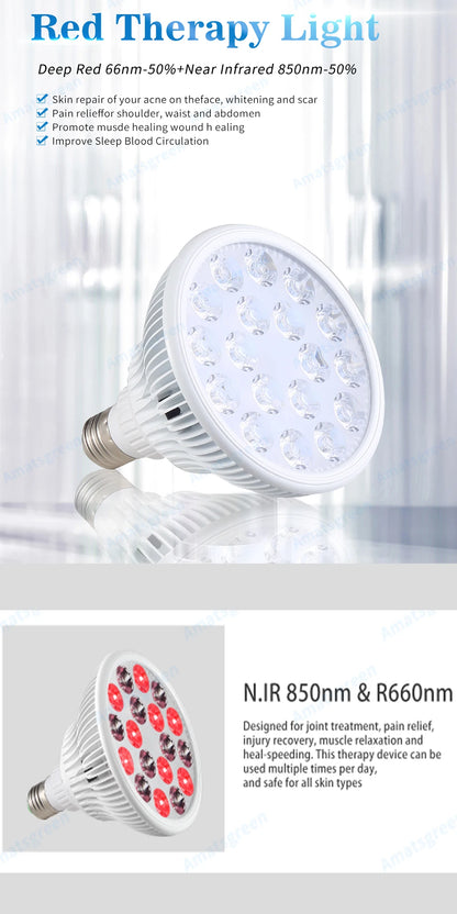 Red Light Therapy Bulb