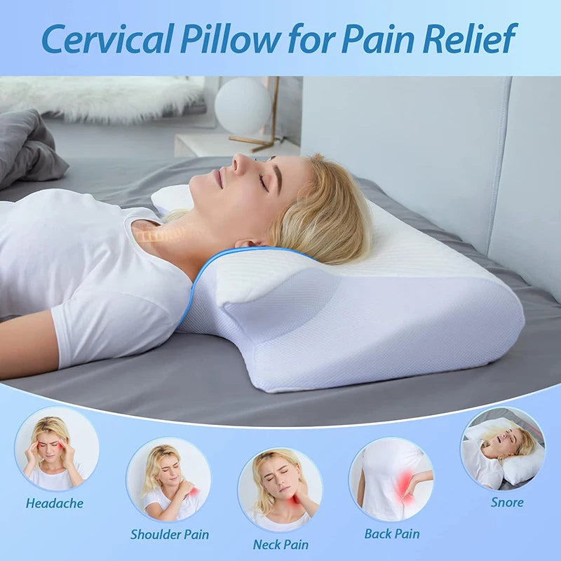 Oreiller Orthopédique en Mousse à Mémoire de Forme